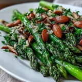 Lemon Butter Asparagus Almonds
