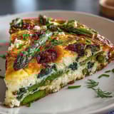 Spring Frittata Asparagus Peas Goat