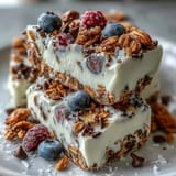 Frozen Yogurt Bark Berries Granola