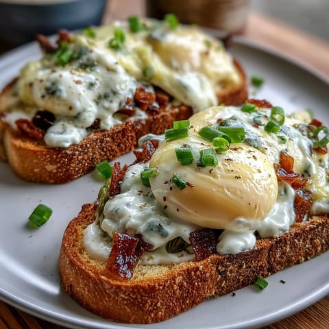 Asparagus and Egg Tartines: Fresh asparagus spears and creamy scrambled eggs on toasted rustic bread, garnished with chives and lemon zest.