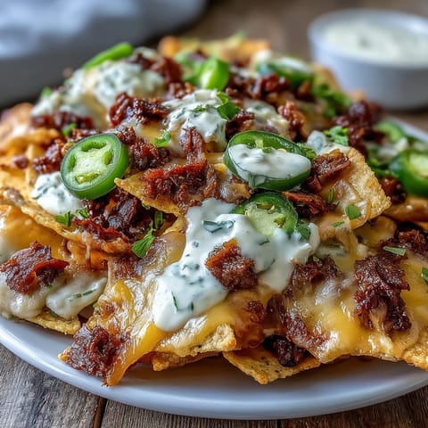 Loaded Baseball Nachos Jalapeños Cheese