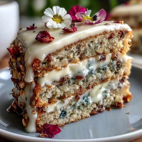 Spring Cake Pressed Flowers