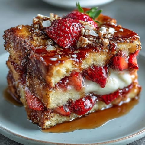 Spring Brunch Strawberry French Toast