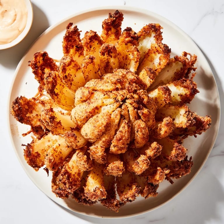 Imagine the savory scent of a blooming onion, just pulled from the fryer, ready to eat.