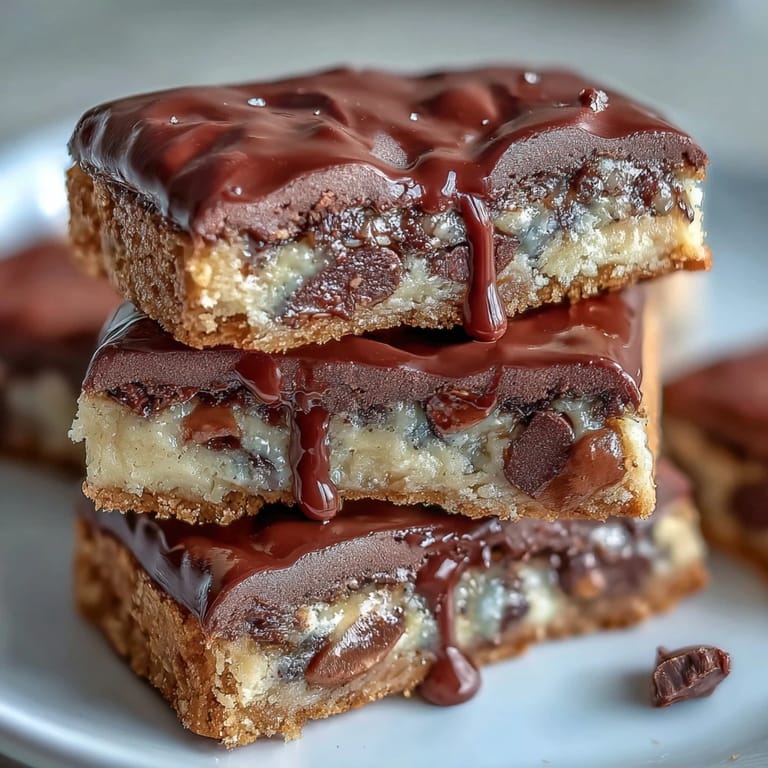 Colorful cookie bars filled with chocolate chips, drizzled with white chocolate, and perfect for graduation celebrations.