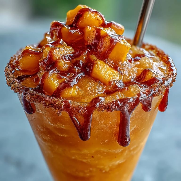 Festive and refreshing Cinco de Mayo mangonada mocktail, perfectly blended with sweet-tart garnishes.